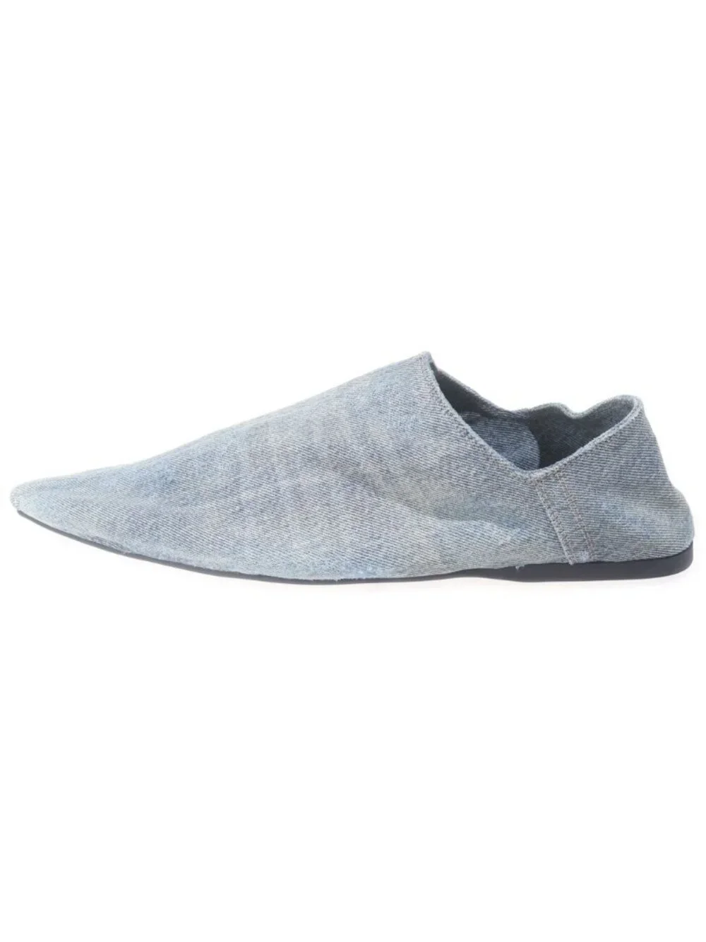 Balenciaga Flat Mule Smooth Lambskin Mules Blue